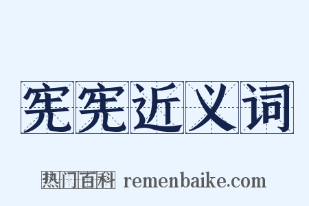 宪宪近义词是什么意思的图片